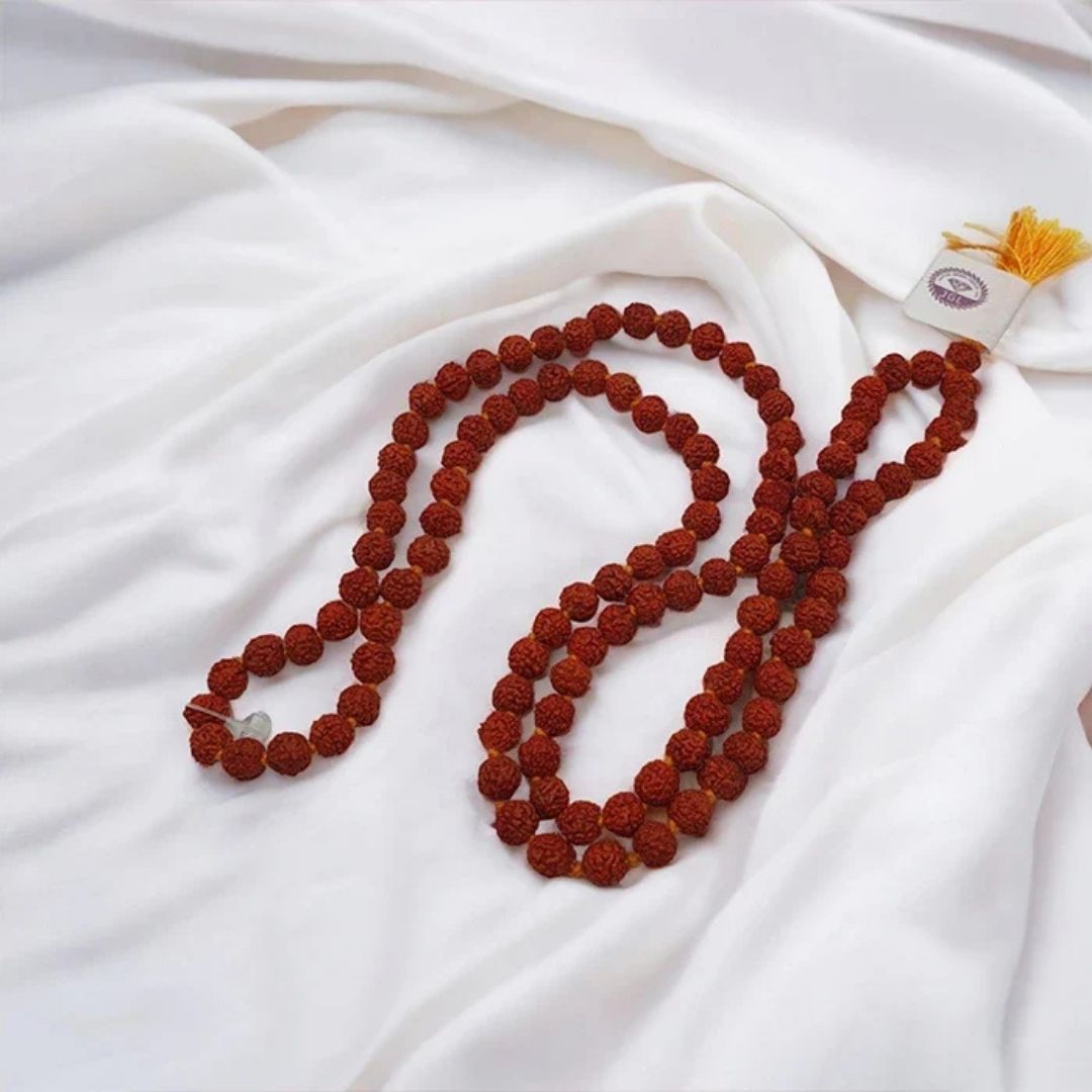 Siddha 5 Mukhi Rudraksha Mala ( Energized at Bhairav Temple, Kashi ) -Lab Certified