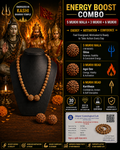 Energy Boost Combo – 5 Mukhi Mala + 3 Mukhi + 6 Mukhi | Energized in Kashi