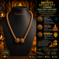 Money Stability Combo – 5 Mukhi Mala + 7 Mukhi + 4 Mukhi | Energized in Kashi