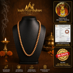 Siddha 5 Mukhi Rudraksha Mala ( Energized at Bhairav Temple, Kashi ) -Lab Certified