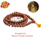 Siddha 5 Mukhi Rudraksha Mala ( Energized at Bhairav Temple, Kashi ) -Lab Certified